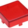 Aperture, square, (L x W x H) 14 x 14 x 5.5 mm, red, for short-stroke pushbutton, 5.46.681.021/1307
