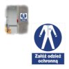 Tabliczka Bhp Tablica Nakazu Znak Załóż Odzież Ochronną 225X275mm