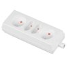 Rozgałęźnik do przedłużacza 4-gniazda 16A 2x2P+2xEuro 250V czarne GN-462