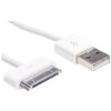 Akyga AK-USB-08 USB cable white 1m USB-A to Apple 30-pin plug