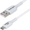 StarTech.com USB2AC1MNCWHE 3ft (1m) USB-A to USB-C Charging Cable, Charge & Syn