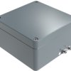 Aluminum EX enclosure, (L x W x H) 160 x 160 x 91 mm, gray (RAL 7001), IP66, 251616090