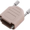 encitech 6353-0141-02 Obudowa złącza D-SUB DPPK15-FMLG-K, poliamid, 180 °, 1 szt.