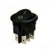 Przełącznik klawiszowy 2 pozycje 6 pin okrągły on-on 10A/220V on-on...