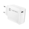 ŁADOWARKA SIECIOWA NATEC RIBERA 1X USB-C 20W BIAŁA NUC-2059