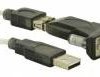 Delock USB 2.0 adapter [1x złącze męskie USB-A 2.0 - 1x szeregowe (9 pin)] 61425