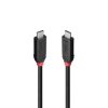 Kabel USB4 typu C o długości 0,5 m, 40 Gb/s, 240 W PD, Black Line
