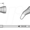 C245260 Lötspitze C245, Rundform, C245260/Ø 2,0 mm, gebogen, High Therma