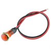 Yellow LED Prewired 8mm Panel Indicator 220V