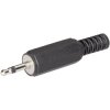 TruComponents 202708 2.5 mm audio jack Plug, straight,Pins:2 Mono Black