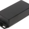 Aluminum die cast enclosure, (L x W x H) 100 x 50 x 25 mm, black (RAL 9005), IP65, 1590WGFLBK