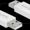 66530 USB 2.0 Adapter Type-A male to Type-A female Data Blocker