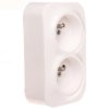 FORIX Gniazdo podwójne z/u 16A białe 782419