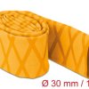 19599 Shrink tubing X-pattern non-slip 1 m x 30 mm yellow