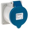 Złącze przemysłowe - zasilające 32A Gniazdo 230 V 3P Żeński MENNEKES Niebieski Montaż na panelu IP44