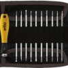 ESD screwdriver, PH000, PH00, PH0, PH1, 1.5, 3 mm, 2 mm, 3.5 mm, 2.5 mm, 4 mm, T6, T7, T8, T9, Phillips/slotted/hexagon/TORX, BL