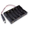 6x AA battery holder, DC connector for Arduino, with 15 cm cable