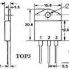 Triak BTA41-800, 800 V, 40 A, IGT 50 mA, izolowana obudowa TO-3P