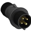 Złącze przemysłowe - zasilające 32A Wtyczka 500 V 3P+E Amphenol Industrial Czarny IP44