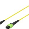 kabel światłowody szklane, Ethernet przemysłowy, do światłowodów Digitus DK-2966-02, 1 szt., RJ45, 2 m, żółty, zielony,