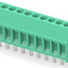 PCB terminal, 10 pole, pitch 2.54 mm, AWG 30-16, 10 A, cage clamp, green, 1-282834-0