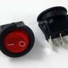 PRZEŁ.<57A> CZERWONY PODŚW.230V OKRĄGŁY.