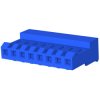 Socket header, 8 pole, pitch 3.96 mm, straight, blue, 3-640430-8