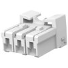 Plug housing, 3 pole, pitch 6.2 mm, straight, natural, 1871867-1