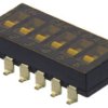 Przełącznik DIP 6-pozycyjny SPST SMD 25 mA przy 24 V DC -40 → +85°C