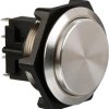 Vandal-proof pushbutton switch, 1 pole, silver, unlit , 5 A/250 V, IP66, MP0050/2