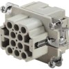 Socket contact insert, 3, 10 pole, unequipped, crimp connection, with PE contact, 1826840000