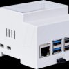 RB-CASEP5-07 Housing for Raspberry Pi 5, top-hat rail, gray/trans.