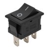 Przełącznik kołyskowy bistabilny KCD1-101 - czarny - 21x15mm - przełącznik ON/OFF 250V - 3PIN