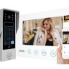 Wideodomofon ''EURA'' VDP-90A3 ''DELTA plus'' monitor 7'' WiFi otwieranie 2 wejść szyfrator czytnik zbliżeniowy AHD Tuya biały A