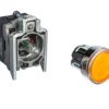 Przycisk sterowniczy 22mm żółty z samopowrotem z podświetleniem 1Z 1R XB4BW35B5