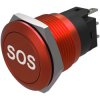 EAO 82-5751.1000.B015 Momentary 19mm Red Flush no LED Solder Terminals SOS