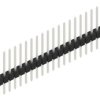 Pin header, 20 pole, pitch 2.54 mm, straight, black, 10046503