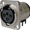 Złącze montażowe XLR 3-pin Neutrik, NC3FD-H-0