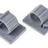 Spinka do kabli 14mm Samoprzylepny 30 x 24.5mm materiał: Nylon 66 Szary zacisk kablowy