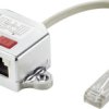 adapter T RJ45 Renkforce RF-4538138, CAT 6, 15.00 cm, 1 szt.