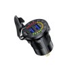 Ładowarka USB 12-24V QC 3.0 woltomierz wyłącznik voltomierz