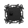 Gniazdo komputerowe RJ45 Simon 24 czarny mat
