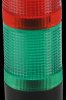 Signalling column, red/green, LED, 24 V AC/DC