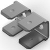 Flat plug distributor, 2 x 2 contacts, 6.35 x 0.81 mm, L 17.53 mm, uninsulated, angled, 41481