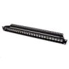 Patch Panel Roline 19 Keystone, 24P, Ekranowany, Czarny
