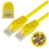 Patchcord Utp Kat.6 Kabel Sieciowy Lan 2X Rj45 Żółty 3M Neku