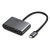 Adapter Ugreen Cm162 50505 Usb-C - Hdmi / Vga / Usb-A 3.0 / Usb-C Pd - Szary