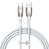 Baseus Glimmer Series kabel do szybkiego ładowania USB-A - USB-C 100W 480Mb/s 1m biały