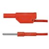Przewód pomiarowy AL 8323 / ZPK / 1 / 50 / RT, PVC, 19A, 600V, kolor: Czerwony, dł. 500mm, CAT II 600V, -10 →