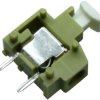 PCB terminal, 1 pole, pitch 5 mm, AWG 24-16, 17.5 A, push-in cage clamp, light green, 235-747/331-000